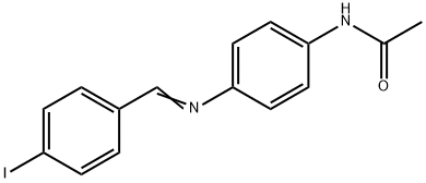 N-{4-[(4-iodobenzylidene)amino]phenyl}acetamide Structure