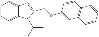 (1-isopropyl-1H-benzimidazol-2-yl)methyl 2-naphthyl ether 化学構造式