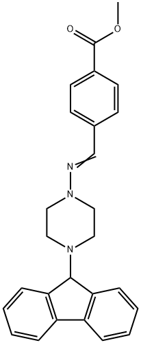 methyl 4-({[4-(9H-fluoren-9-yl)-1-piperazinyl]imino}methyl)benzoate|