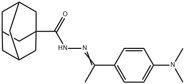 N'-{1-[4-(dimethylamino)phenyl]ethylidene}-1-adamantanecarbohydrazide Structure