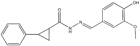 N'-(4-hydroxy-3-methoxybenzylidene)-2-phenylcyclopropanecarbohydrazide|