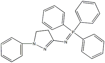 1-phenyl-3-[(triphenylphosphoranylidene)amino]-4,5-dihydro-1H-pyrazole 结构式