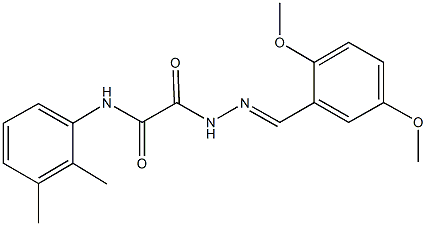 2-[2-(2,5-dimethoxybenzylidene)hydrazino]-N-(2,3-dimethylphenyl)-2-oxoacetamide|