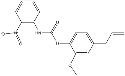 4-allyl-2-methoxyphenyl 2-nitrophenylcarbamate Structure