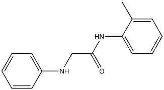 2-anilino-N-(2-methylphenyl)acetamide Structure