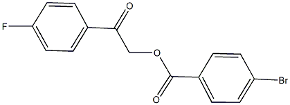 2-(4-fluorophenyl)-2-oxoethyl 4-bromobenzoate,386723-49-5,结构式