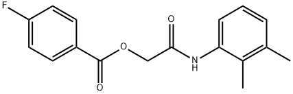 2-(2,3-dimethylanilino)-2-oxoethyl4-fluorobenzoate 结构式