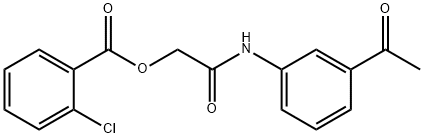 2-(3-acetylanilino)-2-oxoethyl 2-chlorobenzoate Struktur