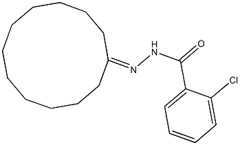 2-chloro-N'-cyclododecylidenebenzohydrazide 结构式