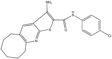 3-amino-N-(4-chlorophenyl)-5,6,7,8,9,10-hexahydrocycloocta[b]thieno[3,2-e]pyridine-2-carboxamide Structure