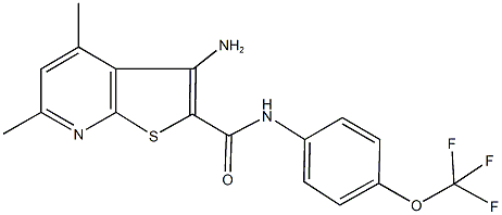 3-amino-4,6-dimethyl-N-[4-(trifluoromethoxy)phenyl]thieno[2,3-b]pyridine-2-carboxamide|
