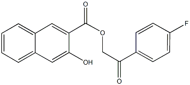 2-(4-fluorophenyl)-2-oxoethyl 3-hydroxy-2-naphthoate Structure