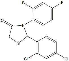 388592-71-0 2-(2,4-dichlorophenyl)-3-(2,4-difluorophenyl)-1,3-thiazolidin-4-one