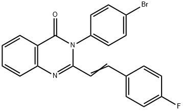 3-(4-bromophenyl)-2-[2-(4-fluorophenyl)vinyl]-4(3H)-quinazolinone Struktur