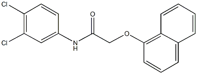 N-(3,4-dichlorophenyl)-2-(1-naphthyloxy)acetamide Struktur