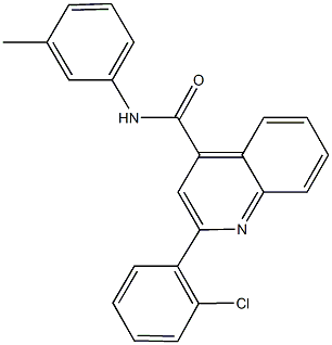 2-(2-chlorophenyl)-N-(3-methylphenyl)-4-quinolinecarboxamide Structure