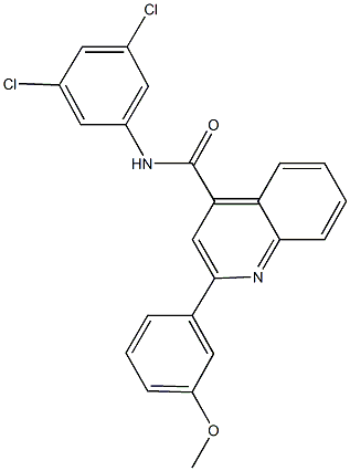 N-(3,5-dichlorophenyl)-2-(3-methoxyphenyl)-4-quinolinecarboxamide Structure