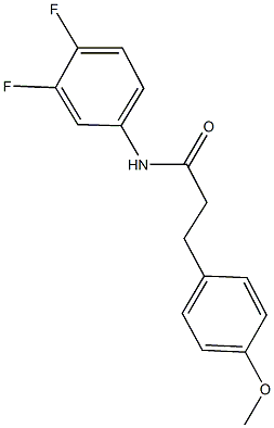 N-(3,4-difluorophenyl)-3-(4-methoxyphenyl)propanamide Structure