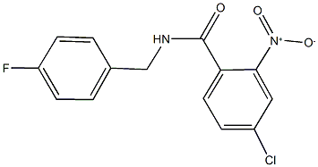 4-chloro-N-(4-fluorobenzyl)-2-nitrobenzamide 结构式