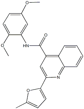 N-(2,5-dimethoxyphenyl)-2-(5-methyl-2-furyl)-4-quinolinecarboxamide Structure