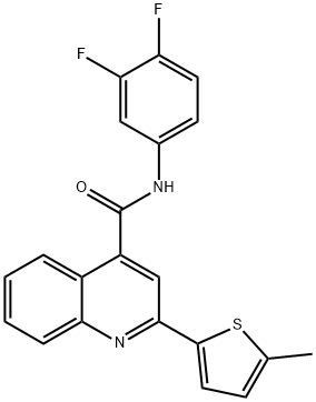 N-(3,4-difluorophenyl)-2-(5-methyl-2-thienyl)-4-quinolinecarboxamide|