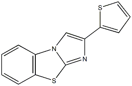 2-(2-thienyl)imidazo[2,1-b][1,3]benzothiazole 化学構造式