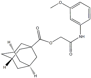 2-(3-methoxyanilino)-2-oxoethyl 1-adamantanecarboxylate Structure