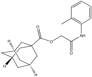 2-oxo-2-(2-toluidino)ethyl 1-adamantanecarboxylate,389617-83-8,结构式