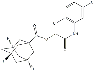 2-(2,5-dichloroanilino)-2-oxoethyl 1-adamantanecarboxylate,389618-08-0,结构式