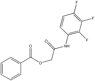 2-oxo-2-(2,3,4-trifluoroanilino)ethylbenzoate 化学構造式