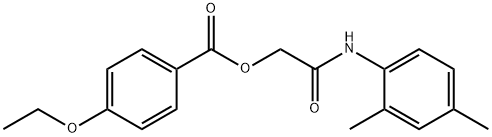 2-(2,4-dimethylanilino)-2-oxoethyl 4-ethoxybenzoate 化学構造式