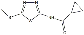 N-[5-(methylsulfanyl)-1,3,4-thiadiazol-2-yl]cyclopropanecarboxamide Struktur