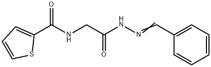 N-[2-(2-benzylidenehydrazino)-2-oxoethyl]-2-thiophenecarboxamide Structure