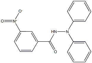 3-nitro-N',N'-diphenylbenzohydrazide 结构式