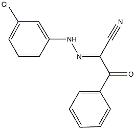 2-[(3-chlorophenyl)hydrazono]-3-oxo-3-phenylpropanenitrile 结构式