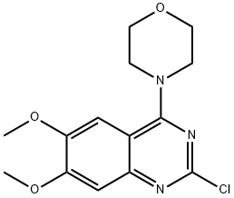 2-chloro-6,7-dimethoxy-4-(4-morpholinyl)quinazoline Struktur