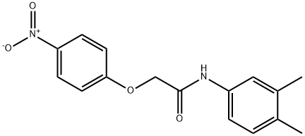 N-(3,4-dimethylphenyl)-2-{4-nitrophenoxy}acetamide,392237-49-9,结构式