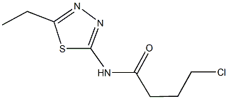 4-chloro-N-(5-ethyl-1,3,4-thiadiazol-2-yl)butanamide,392244-48-3,结构式