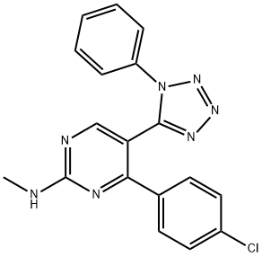 392304-76-6 N-[4-(4-chlorophenyl)-5-(1-phenyl-1H-tetraazol-5-yl)-2-pyrimidinyl]-N-methylamine