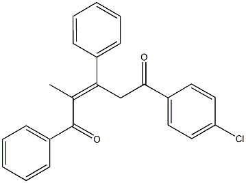 5-(4-chlorophenyl)-2-methyl-1,3-diphenyl-2-pentene-1,5-dione|