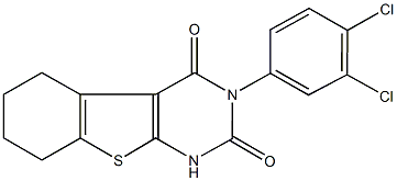 3-(3,4-dichlorophenyl)-5,6,7,8-tetrahydro[1]benzothieno[2,3-d]pyrimidine-2,4(1H,3H)-dione 化学構造式