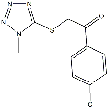 1-(4-chlorophenyl)-2-[(1-methyl-1H-tetraazol-5-yl)sulfanyl]ethanone Structure