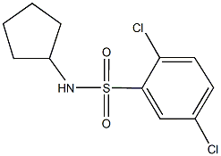 2,5-dichloro-N-cyclopentylbenzenesulfonamide Struktur