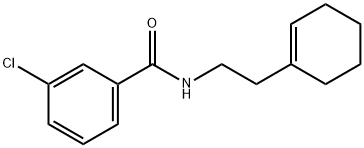 3-chloro-N-[2-(1-cyclohexen-1-yl)ethyl]benzamide|