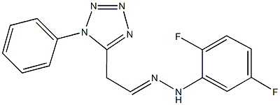 (1-phenyl-1H-tetraazol-5-yl)acetaldehyde (2,5-difluorophenyl)hydrazone 结构式