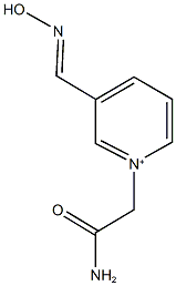 1-(2-amino-2-oxoethyl)-3-[(hydroxyimino)methyl]pyridinium Structure