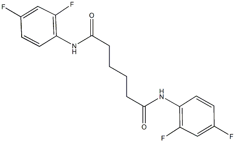 N~1~,N~6~-bis(2,4-difluorophenyl)hexanediamide,393123-13-2,结构式