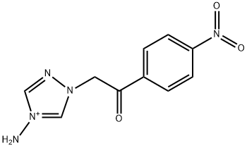 4-amino-1-[2-(4-nitrophenyl)-2-oxoethyl]-1H-1,2,4-triazol-4-ium,393513-63-8,结构式