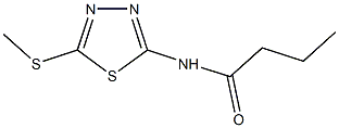 N-[5-(methylsulfanyl)-1,3,4-thiadiazol-2-yl]butanamide Struktur