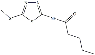 N-[5-(methylsulfanyl)-1,3,4-thiadiazol-2-yl]pentanamide Structure